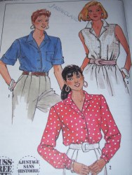 9594 89 FIT BUTTON SHIRT SLEEVES OR NOT PATTERN 14-20